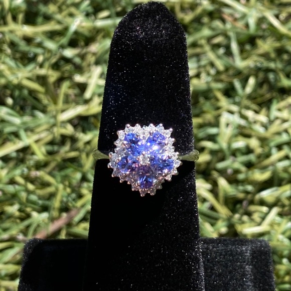 14KT diamond/tanzanite ring 💍 - Picture 4 of 17